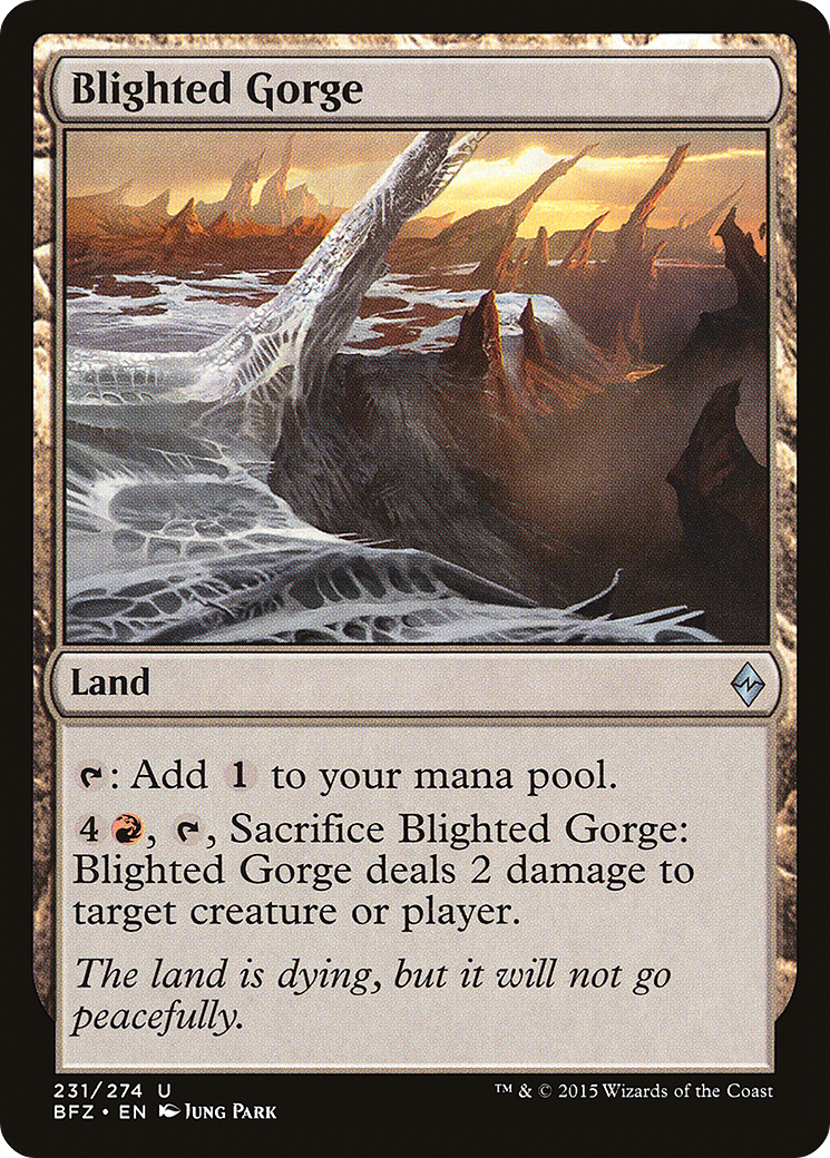 Blighted Gorge (BFZ-231) - Battle for Zendikar Foil