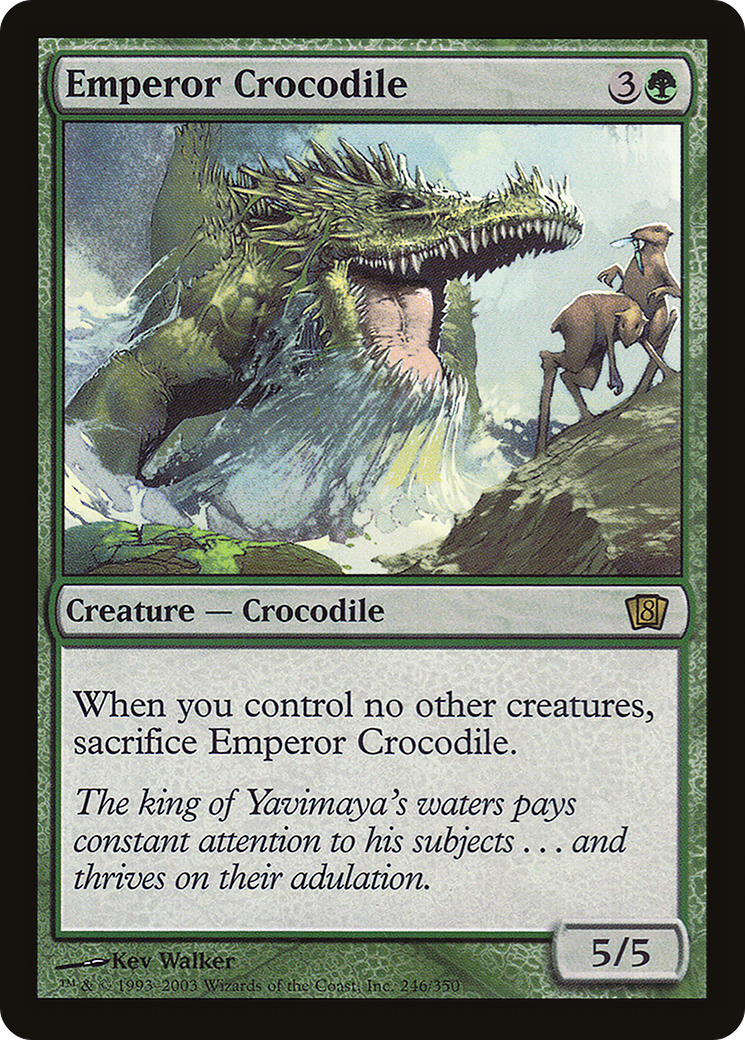 Emperor Crocodile (8ED-246) - 8th Edition Foil