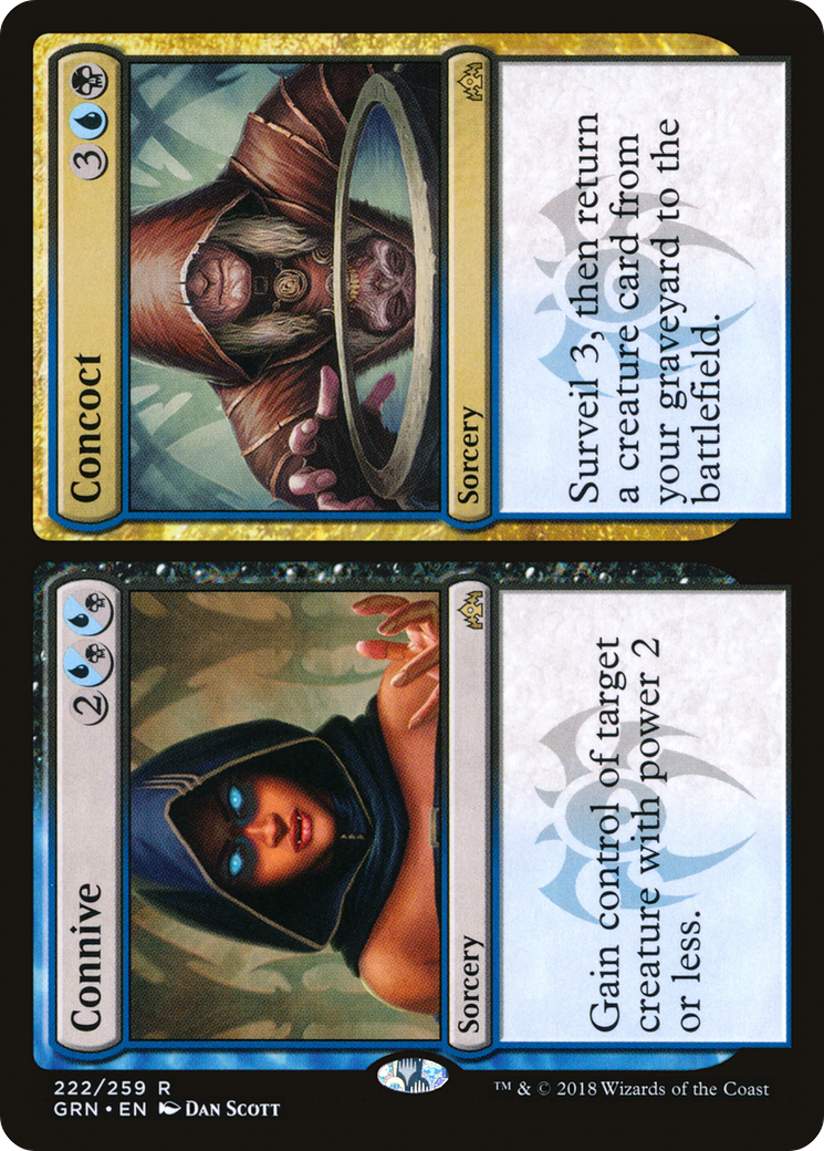 Connive // Concoct (GRN-222) - Guilds of Ravnica Foil