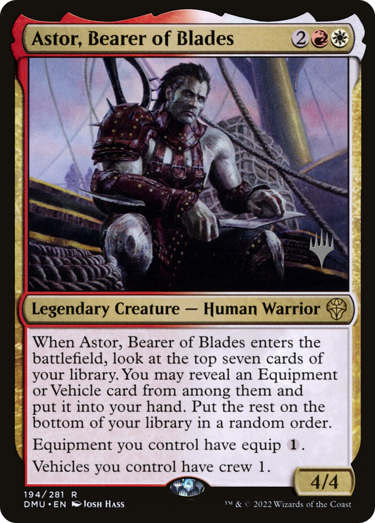 Astor, Bearer of Blades (PPDMU-194) - Dominaria United Promos