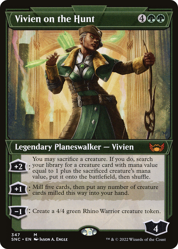 Vivien on the Hunt (Showcase) (SNC-347) - Streets of New Capenna: (Showcase) Foil