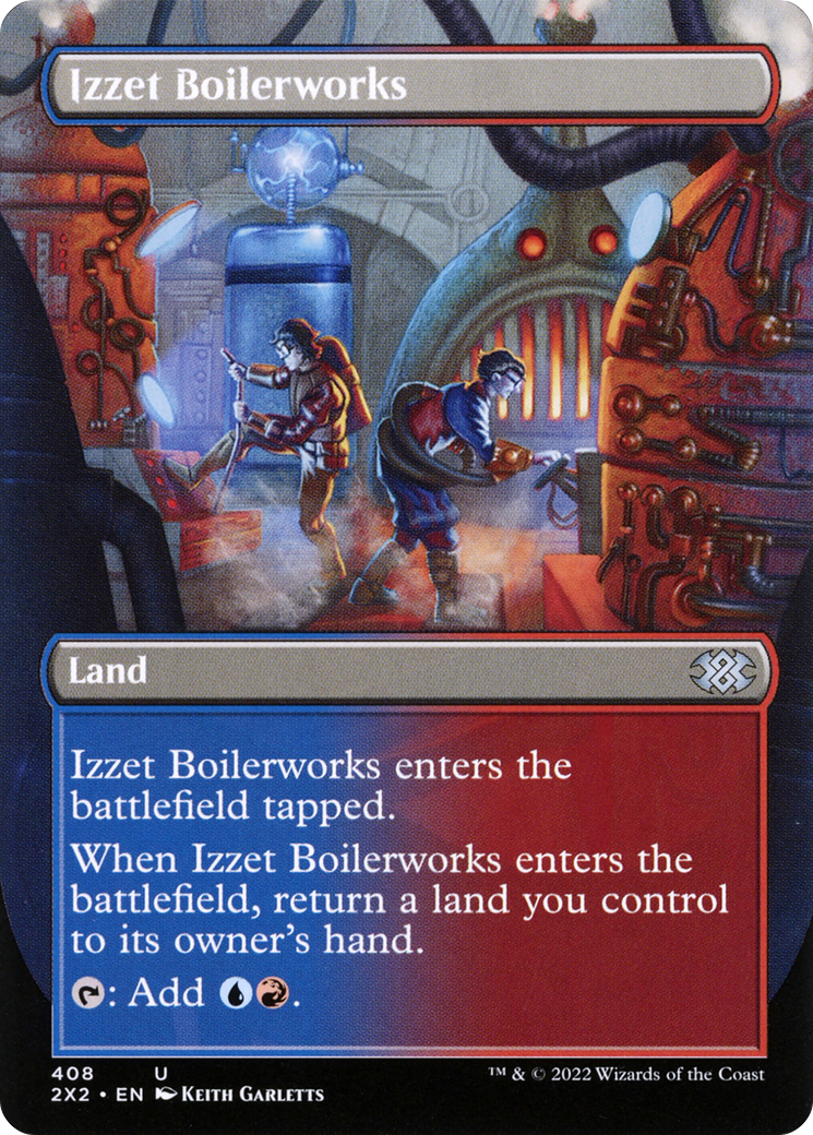 Izzet Boilerworks (Borderless) (2X2-408) - Double Masters 2022 (Borderless) Foil