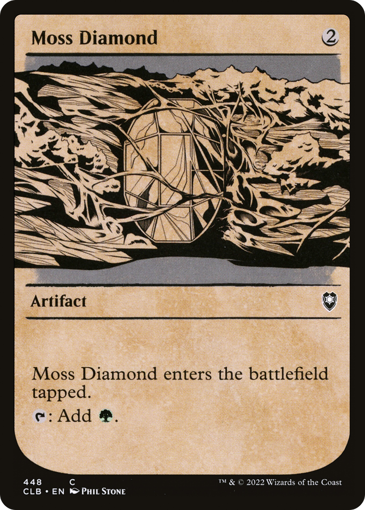 Moss Diamond (Showcase) (CLB-448) - Commander Legends: Battle for Baldur's Gate: (Showcase) Foil