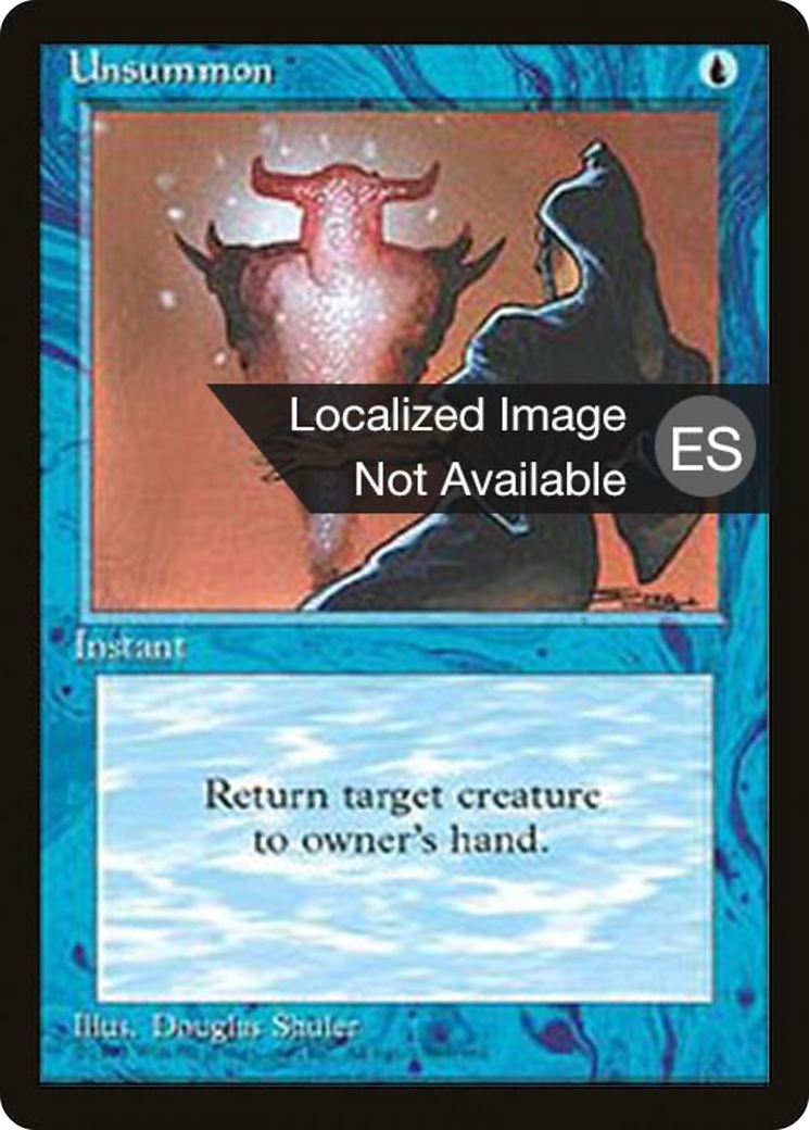 Unsummon (4BB-) - Fourth Edition Foreign Black Border