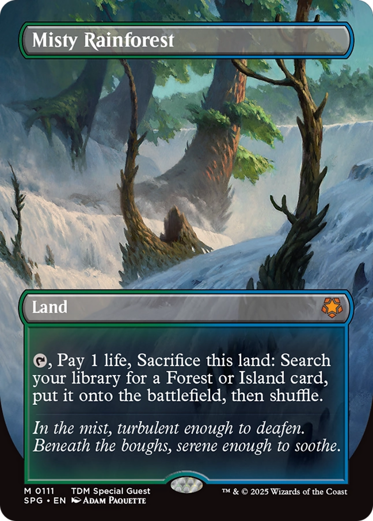 Misty Rainforest (Borderless) (SPG-111) - Special Guests (Borderless) Foil