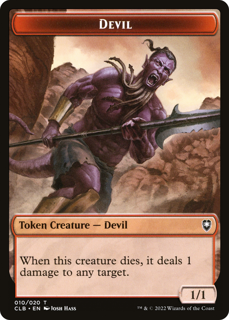 Devil Token (CLB-010) - Battle for Baldur's Gate Tokens