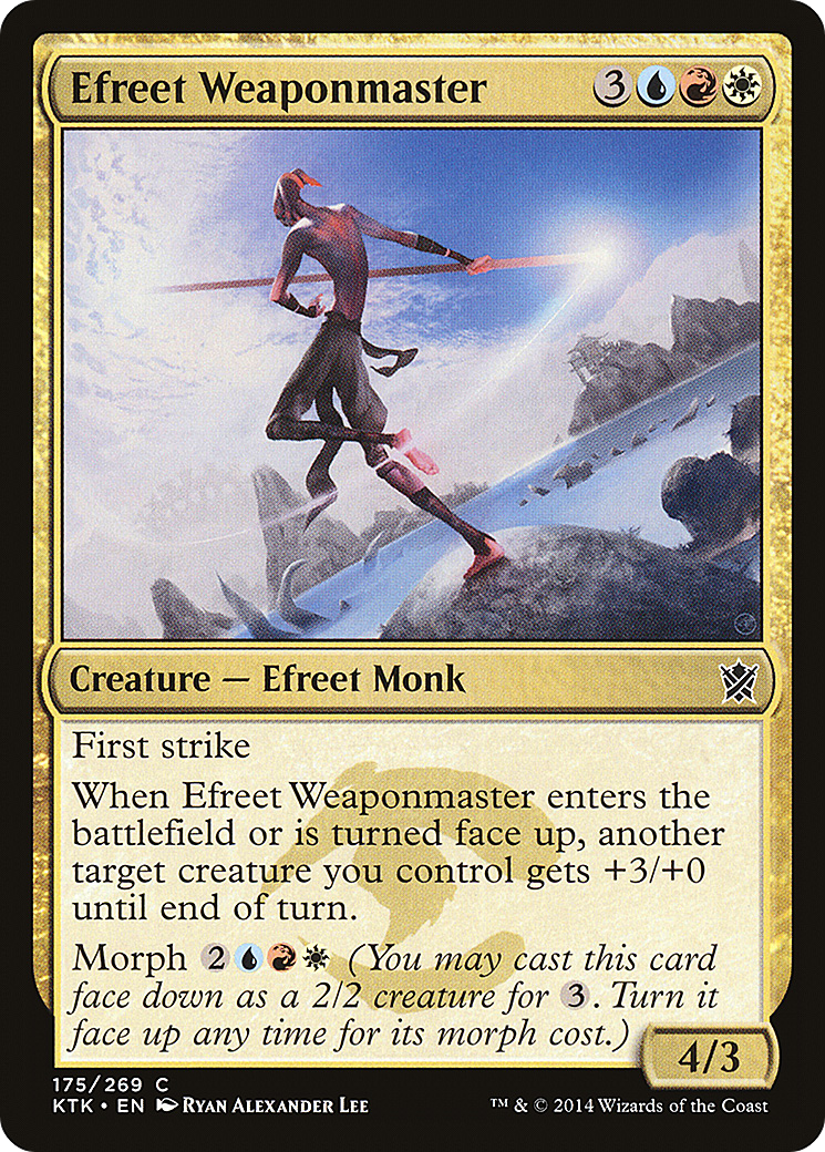Efreet Weaponmaster (KTK-175) - Khans of Tarkir Foil