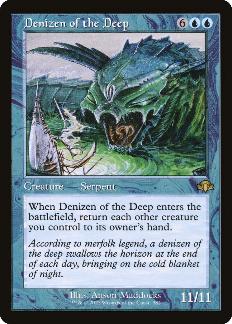 Denizen of the Deep (Retro Frame) (DMR-282) - Dominaria Remastered