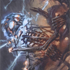 Lightning Skelemental // Lightning Skelemental (AMH1-041) - Modern Horizons Art Series (Borderless)