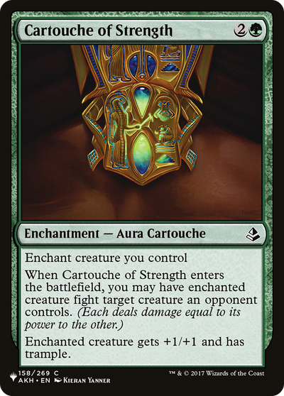 Cartouche of Strength (LIST-158/269) - The List