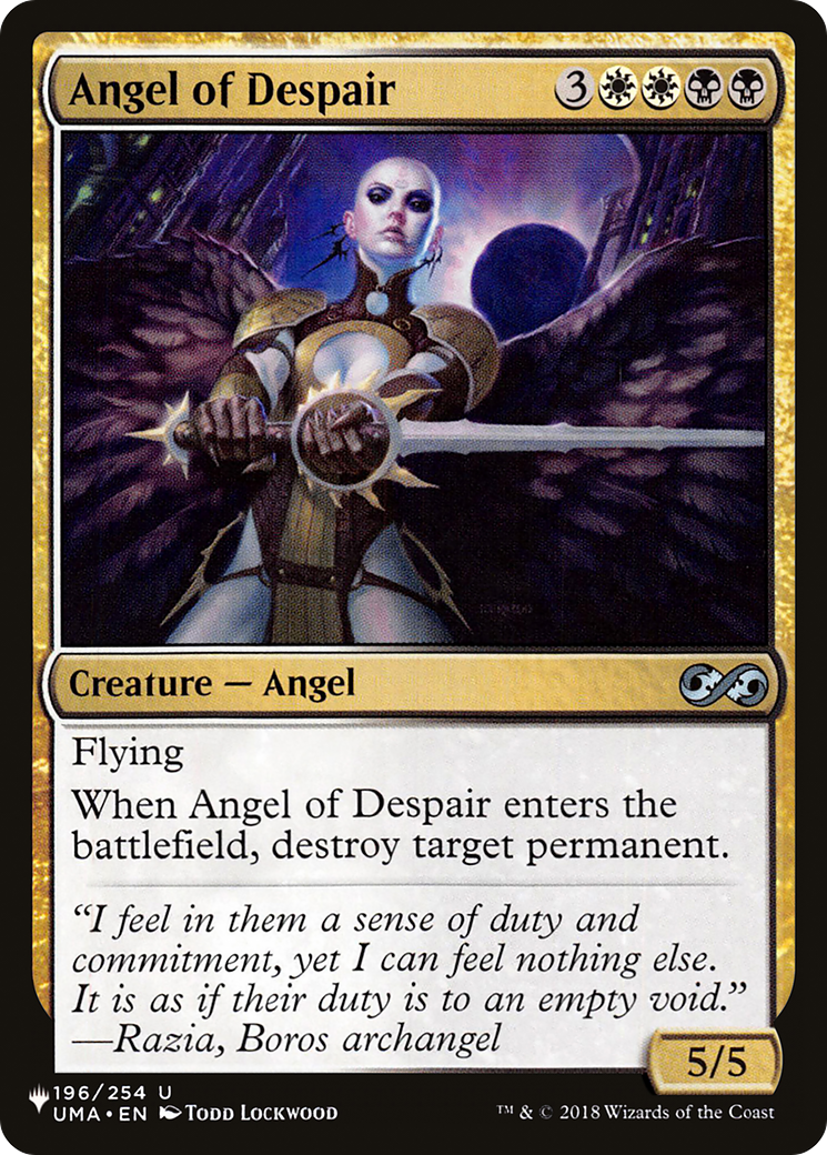 Angel of Despair (LIST-196/254) - The List