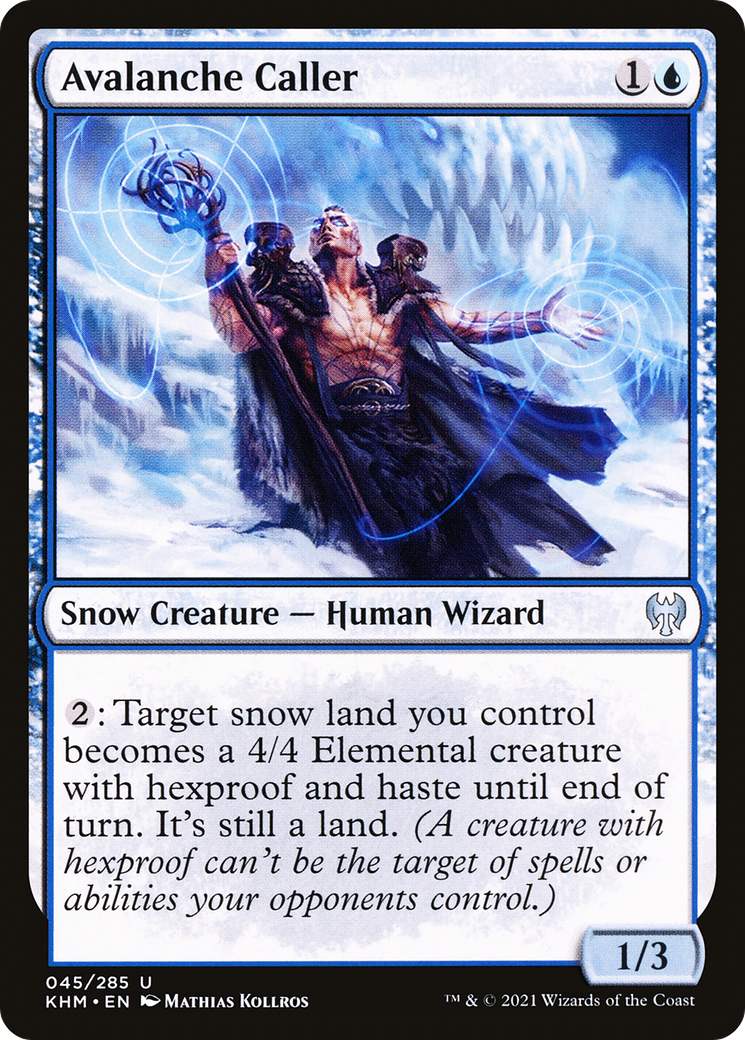 Avalanche Caller (KHM-045) - Kaldheim: (snow) Foil