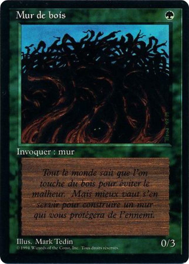 Wall of Wood (FBB-) - Foreign Black Border