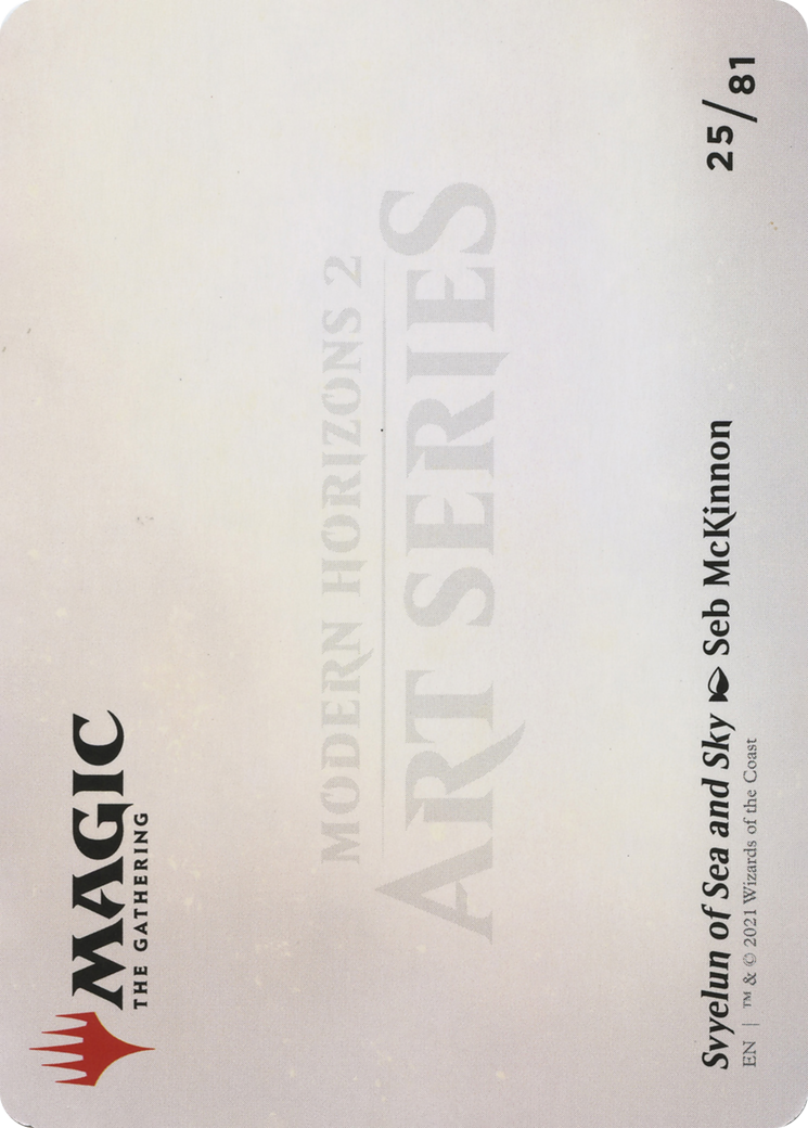 Svyelun of Sea and Sky // Svyelun of Sea and Sky (AMH2-025) - Modern Horizons 2 Art Series (Borderless) Foil