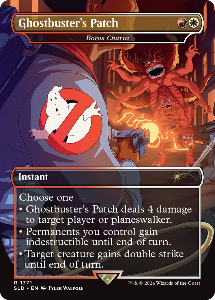 Ghostbuster's Patch - Boros Charm (SLD-1771) - Secret Lair Drop / Ghostbuster's Patch (Borderless)