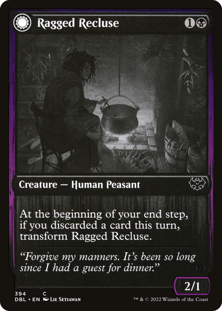Ragged Recluse (DBL-394) - Innistrad: Double Feature: (Double Faced Transform) Foil