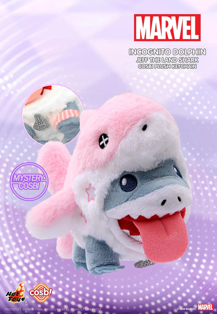 Hot Toys x COSBI - Marvel Jeff the Land Shark Cosbi Plush Keychain Blind Box