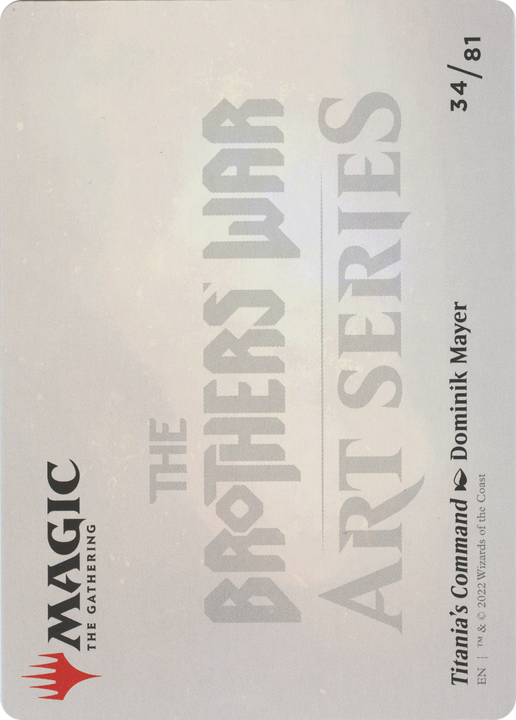 Titania's Command // Titania's Command (ABRO-034) - The Brothers' War Art Series (Borderless)