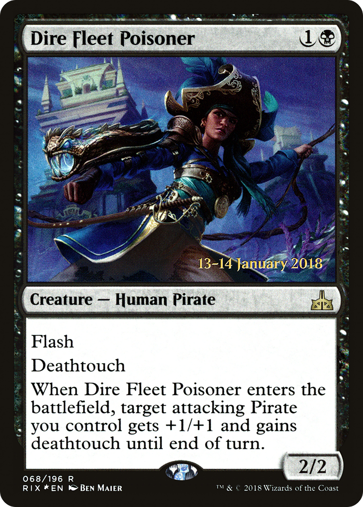 Dire Fleet Poisoner (PRE-068) - Rivals of Ixalan Promos Foil