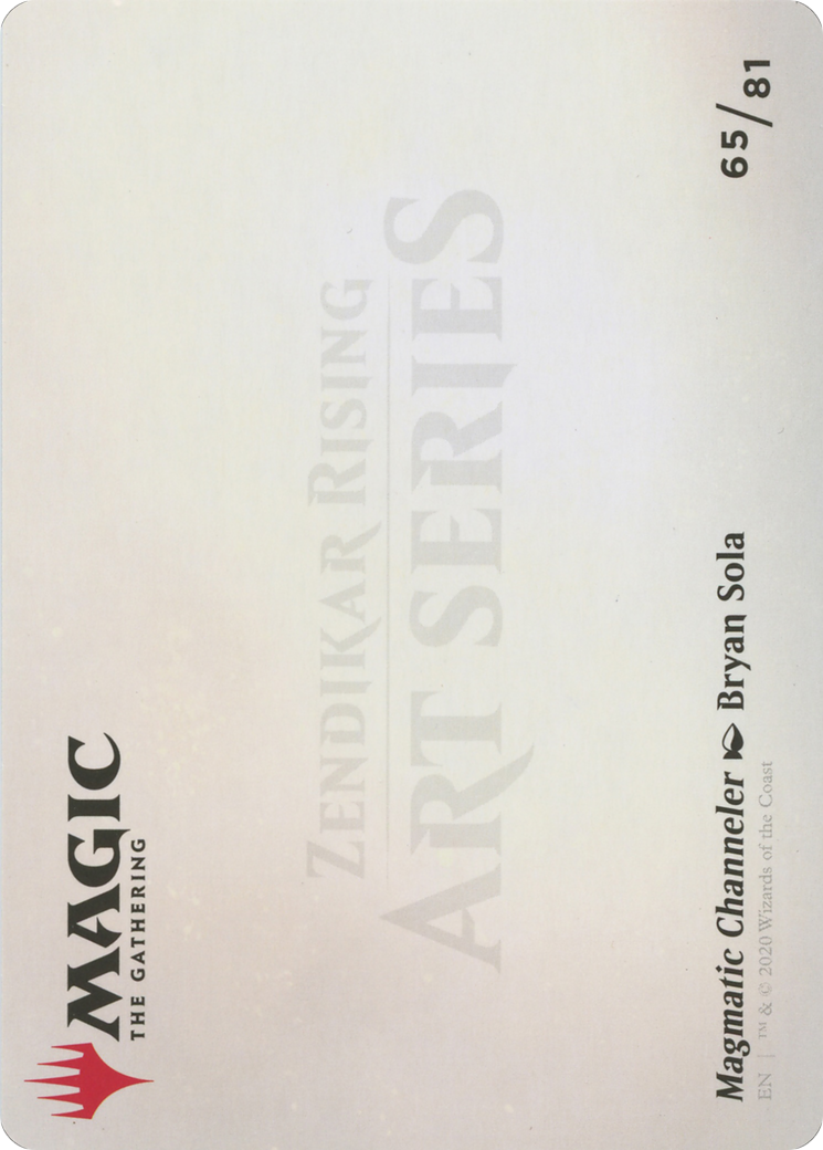 Magmatic Channeler // Magmatic Channeler (AZNR-065) - Zendikar Rising Art Series (Borderless)