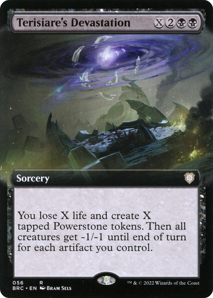 Terisiare's Devastation (Extended Art) (BRC-056) - The Brothers' War Commander: (Extended Art)