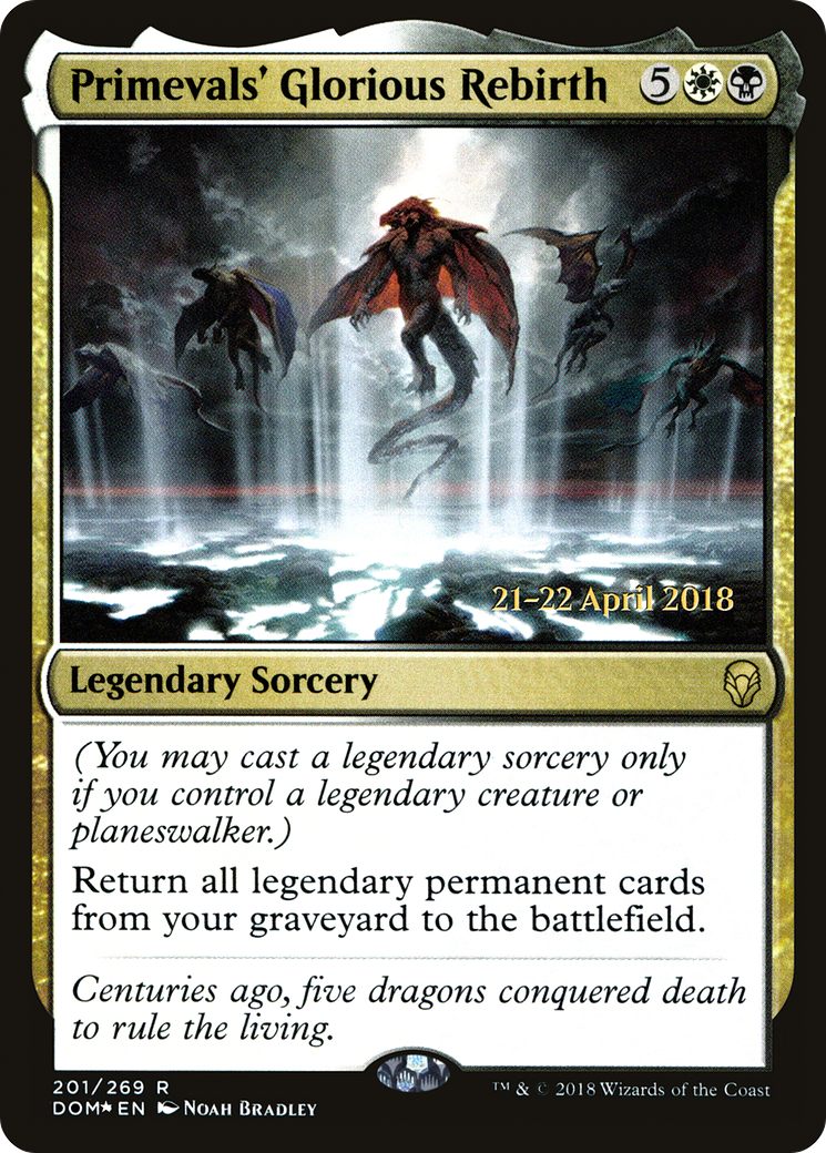 Primevals' Glorious Rebirth (PRE-201) - Dominaria Promos Foil