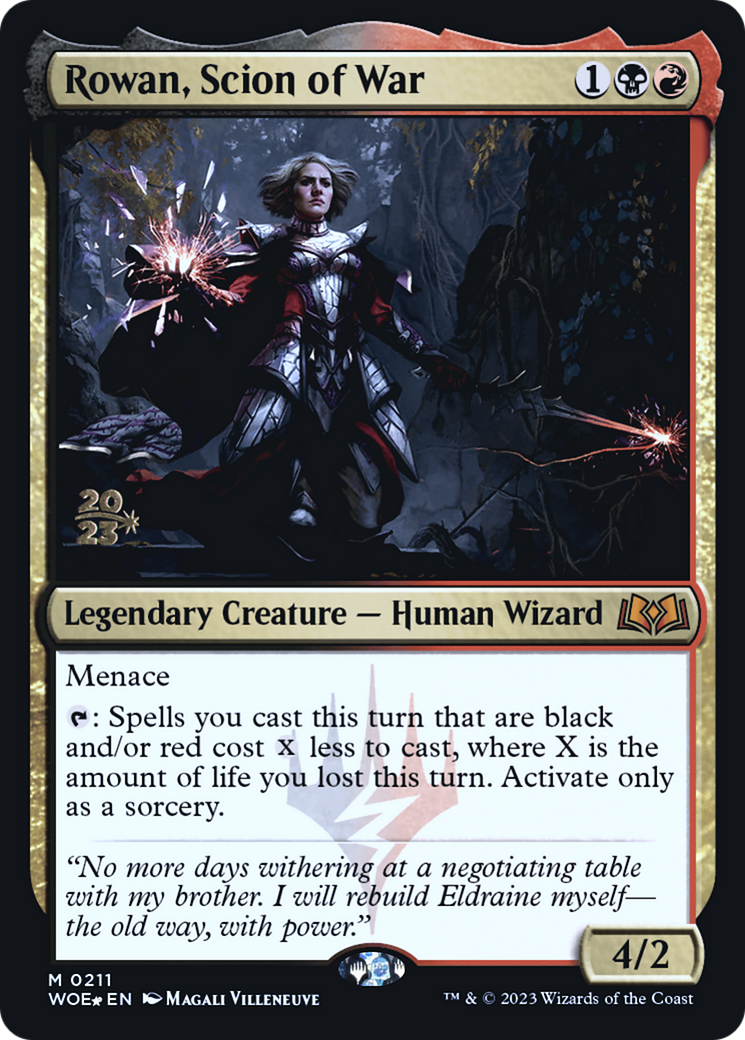 Rowan, Scion of War (PRE-211) - Wilds of Eldraine Promos Foil
