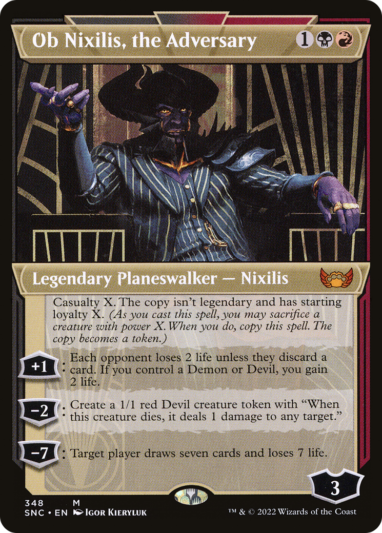 Ob Nixilis, the Adversary (Showcase) (SNC-348) - Streets of New Capenna: (Showcase)