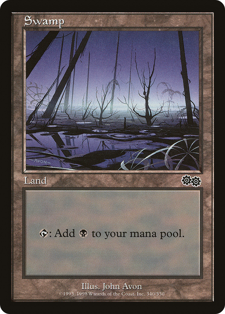 Swamp (340) (USG-340) - Urza's Saga