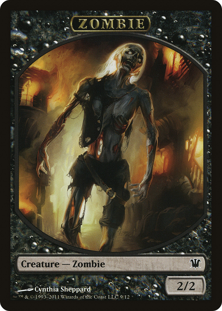 Zombie Token (9) (ISD-009) - Innistrad Tokens