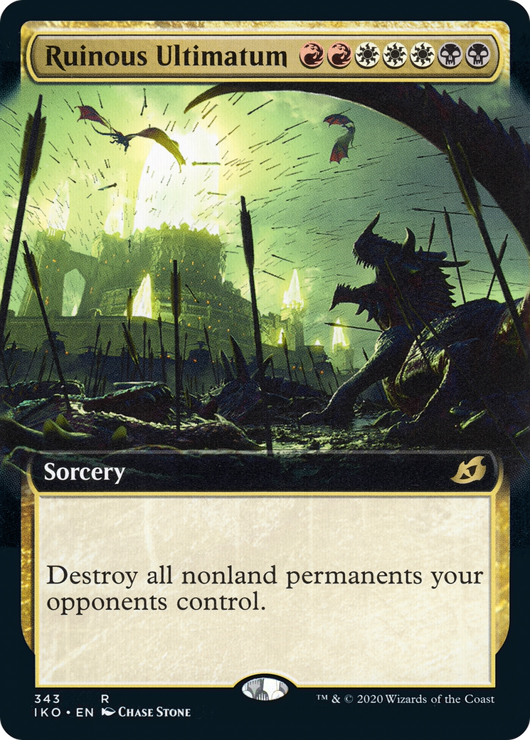 Ruinous Ultimatum (Extended Art) (IKO-343) - Ikoria: Lair of Behemoths: (Extended Art) Foil