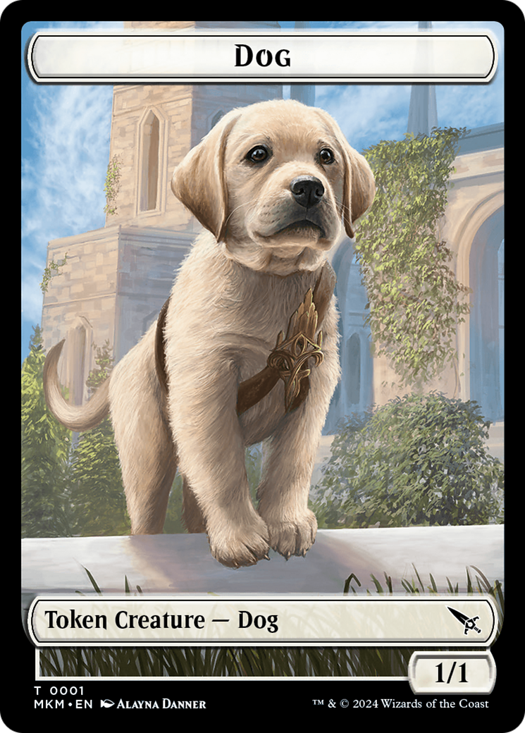 Dog (TMKM-001) - Murders at Karlov Manor Tokens
