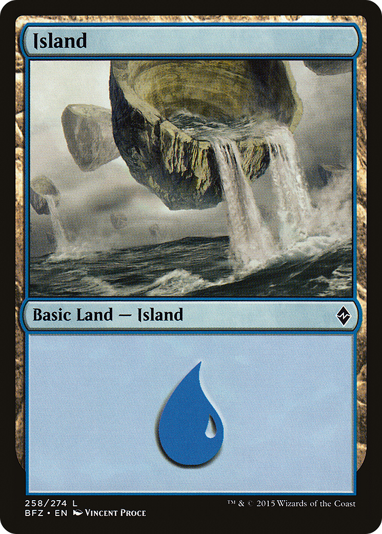 Island (258) (BFZ-258) - Battle for Zendikar