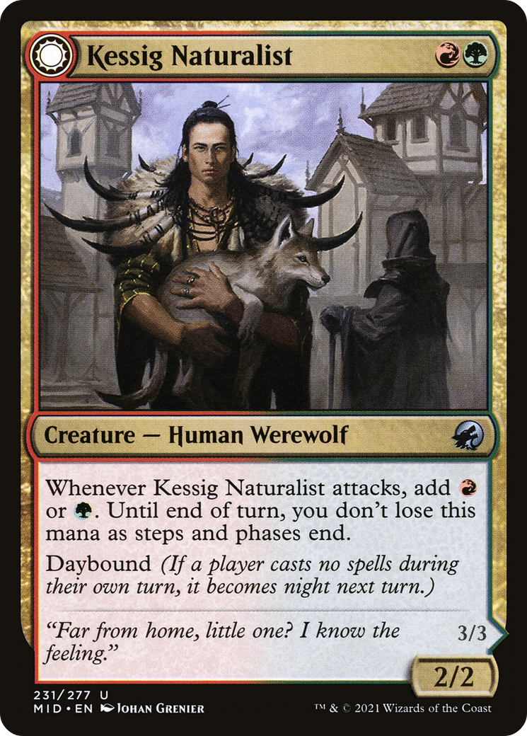 Kessig Naturalist (MID-231) - Innistrad: Midnight Hunt: (Double Faced Transform) Foil