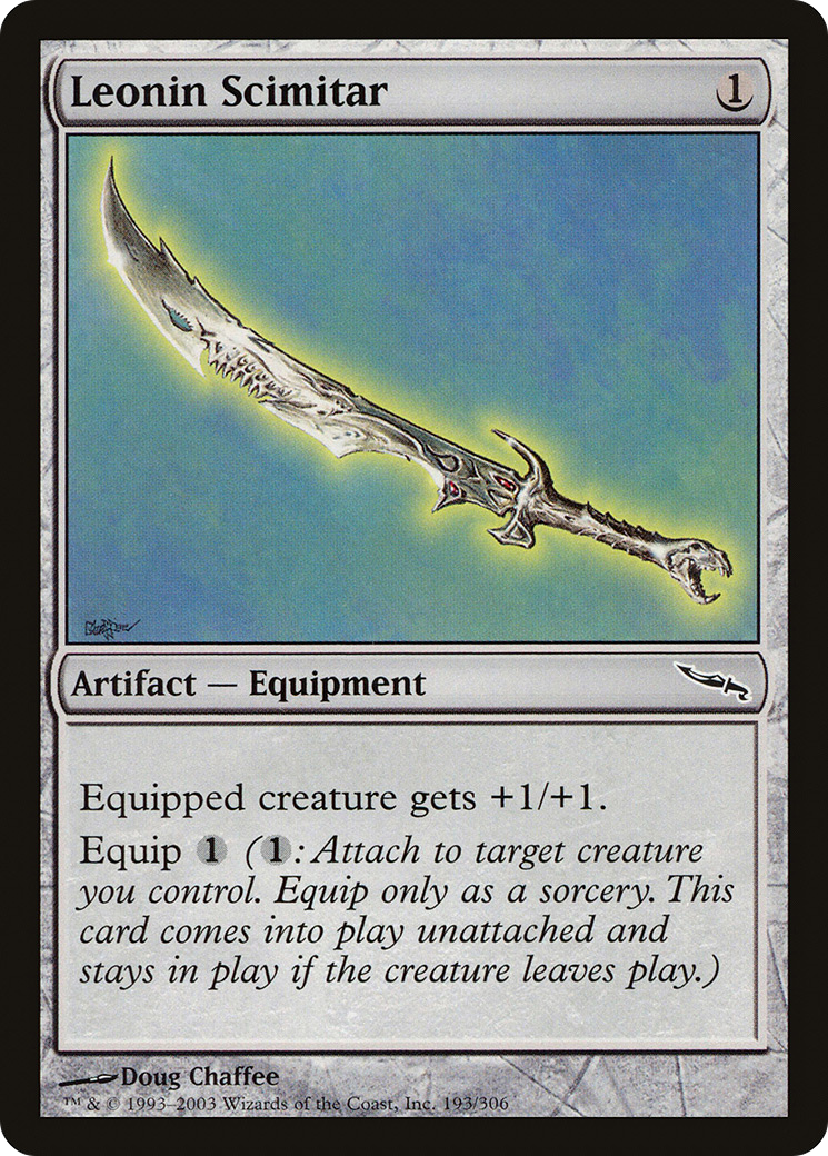 Leonin Scimitar (MRD-193) - Mirrodin