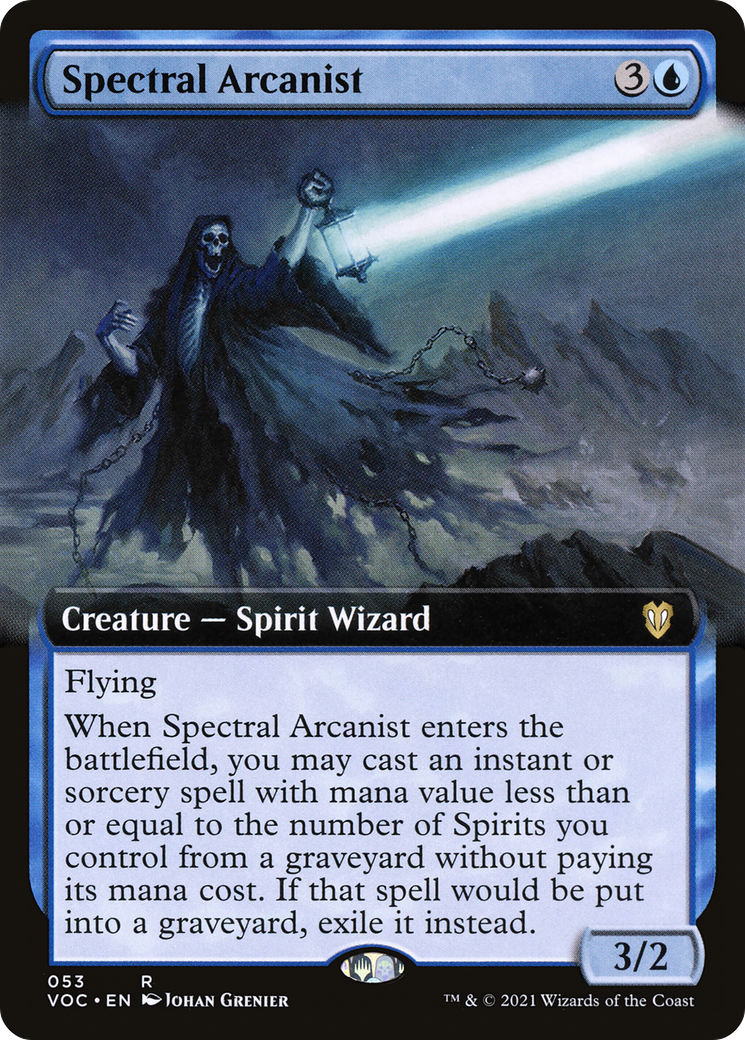 Spectral Arcanist (Extended Art) [Innistrad: Crimson Vow Commander]
