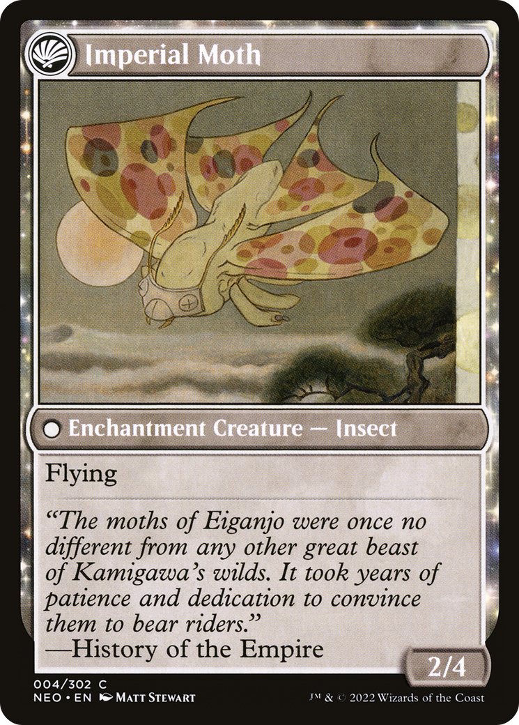 Befriending the Moths (NEO-004) - Kamigawa: Neon Dynasty: (fandfc, enchantment)