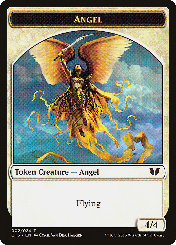 Angel // Knight (Vigilance) Double-Sided Token (C15-2 // 5) - Commander 2015 Tokens