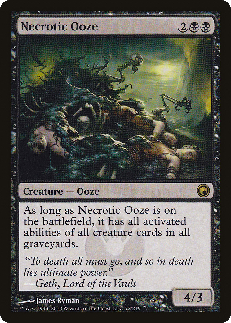 Necrotic Ooze (SOM-072) - Scars of Mirrodin