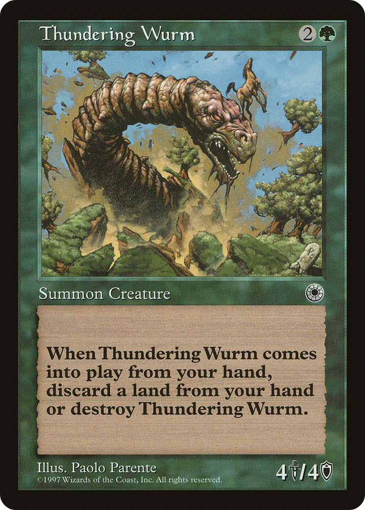 Thundering Wurm (POR-) - Portal