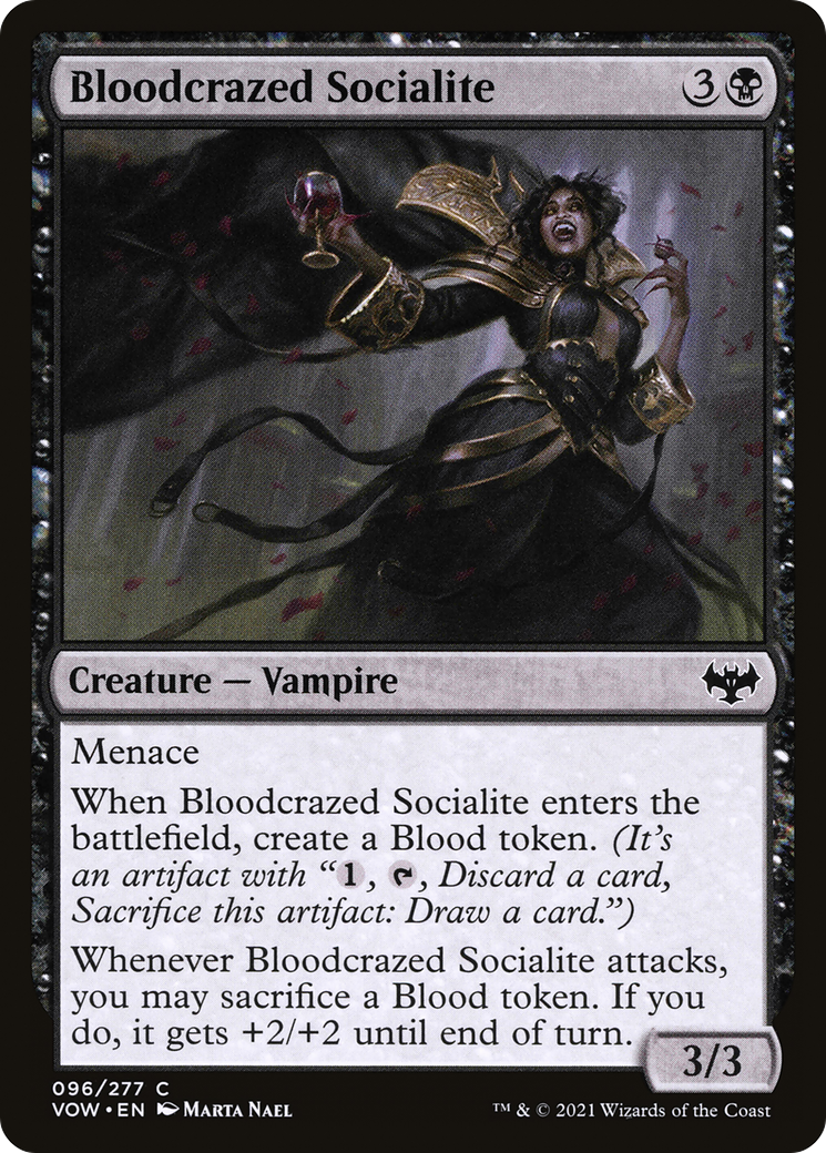 Bloodcrazed Socialite (VOW-096) - Innistrad: Crimson Vow Foil