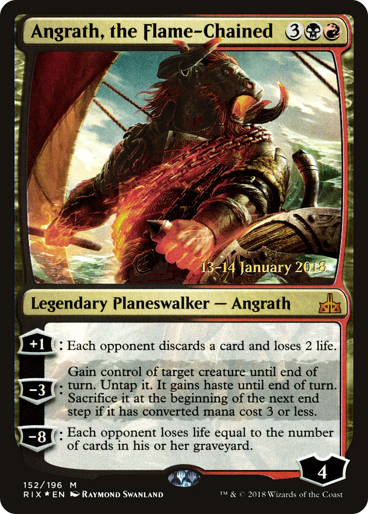 Angrath, the Flame-Chained (PRE-152) - Rivals of Ixalan Promos Foil