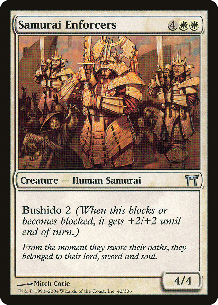 Samurai Enforcers (CHK-042) - Champions of Kamigawa Foil