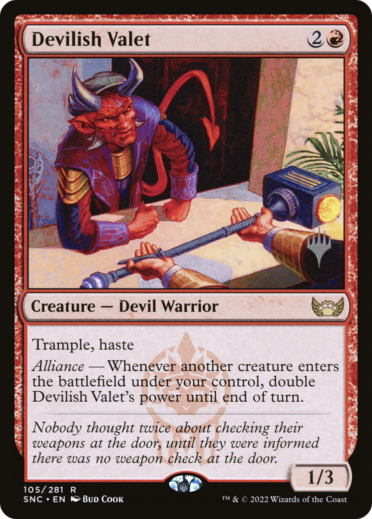 Devilish Valet (PPSNC-105) - Streets of New Capenna Promos Foil