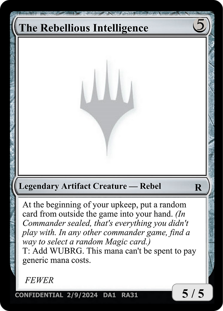 The Rebellious Intelligence (UNK-RA31) - Unknown Event