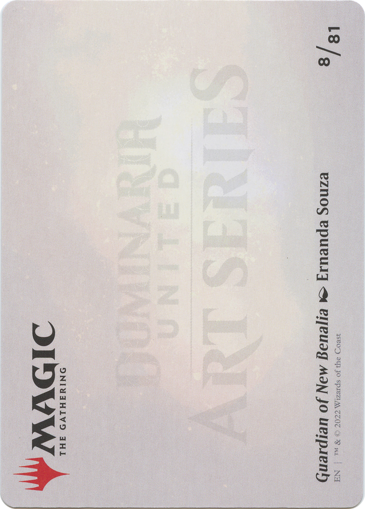 Guardian of New Benalia // Guardian of New Benalia (ADMU-008) - Dominaria United Art Series (Borderless) Foil