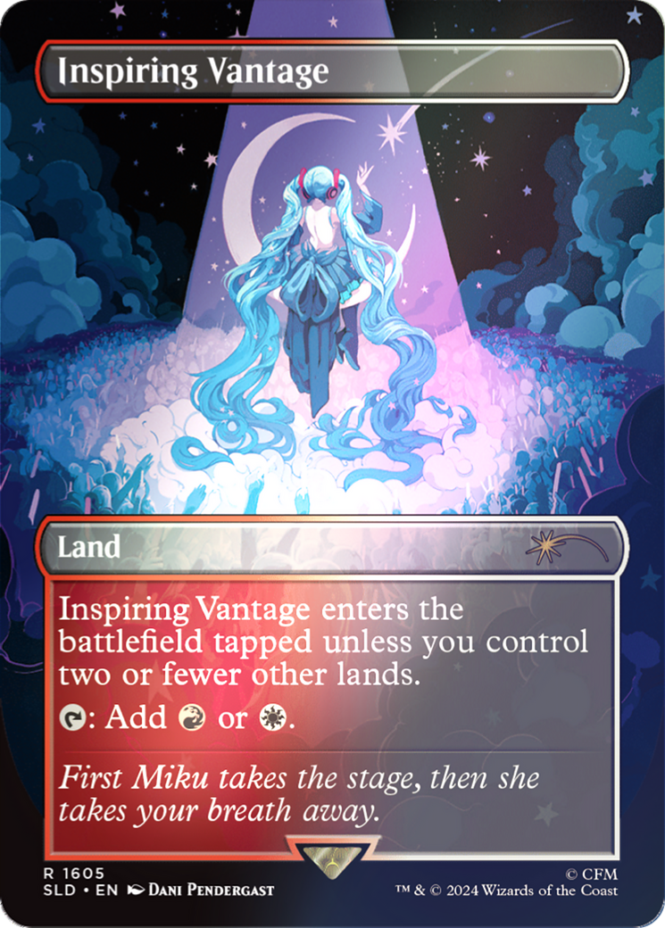 Inspiring Vantage (1605) (Rainbow Foil) (SLD-1605) - Secret Lair Drop (Borderless) Foil