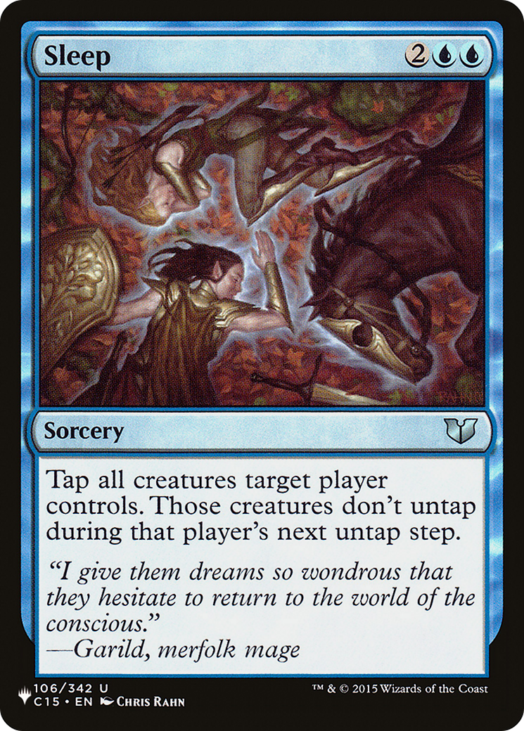 Sleep (C15) (LIST-C15-106) - The List