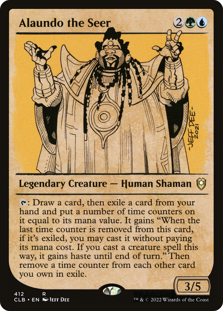 Alaundo the Seer (Showcase) (CLB-412) - Commander Legends: Battle for Baldur's Gate: (Showcase)