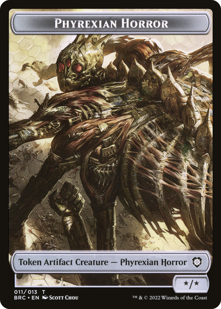 Phyrexian Horror (TBRC-011) - The Brothers' War Commander Tokens Foil